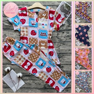 Bộ tole nữ 45-70 ký, Quần dài 8 tất áo cổ trụ chữ V, Khả nhi dobo shop