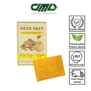 Xà bông nghệ - mật ong medi skin xà phòng dưỡng sáng cấp ẩm giảm mụn cho da