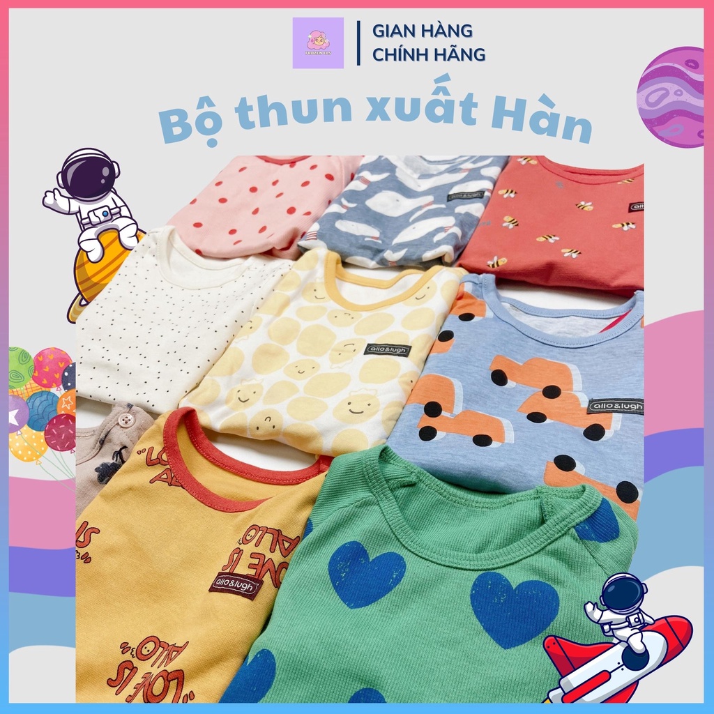 Bộ Thun Dài Tay Xuất Hàn Cho Bé [SET 2 BỘ NGẪU NHIÊN]