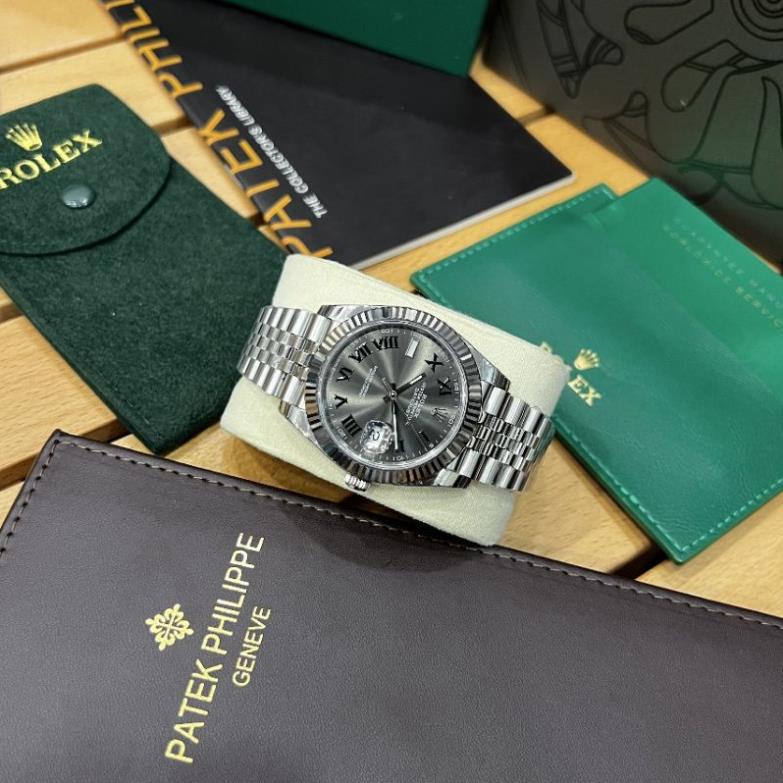 Đồng hồ nam Rolex size 41mm dây thép xịn.