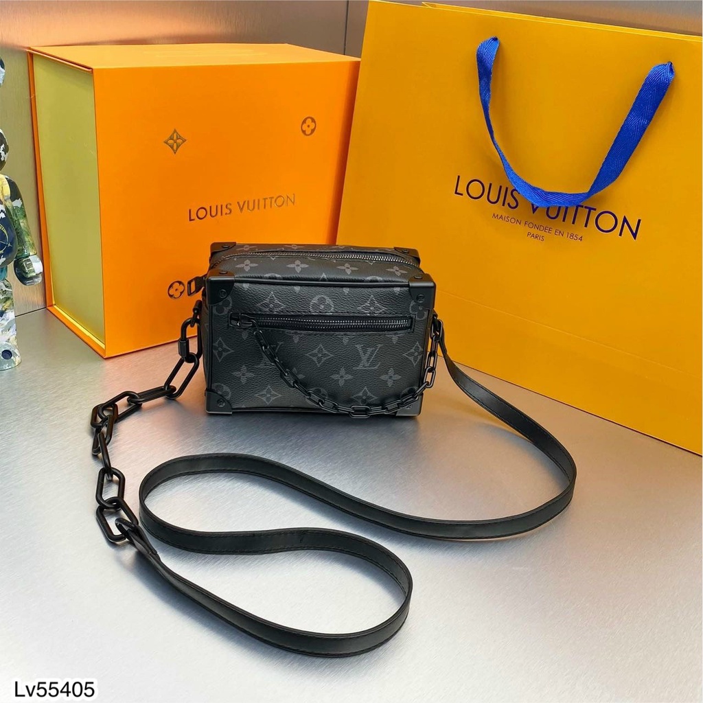 Túi Đeo Chéo Mini LV Hoa Đen Tang Xích Cực Đẹp 2022 - Túi Mini LV SPF Full Box