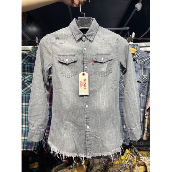 Áo sơ mi bò nam/ áo jeans nam 2022