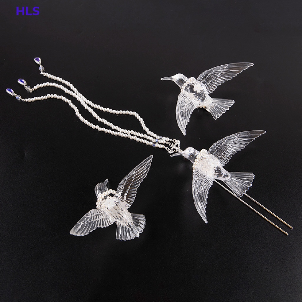 [HLS] Trâm Cài Tóc Dạng Chuỗi Hạt Tua Rua Trong Suốt Phong Cách Hán Phục Trung Hoa Cổ Điển Cho Cô Dâu