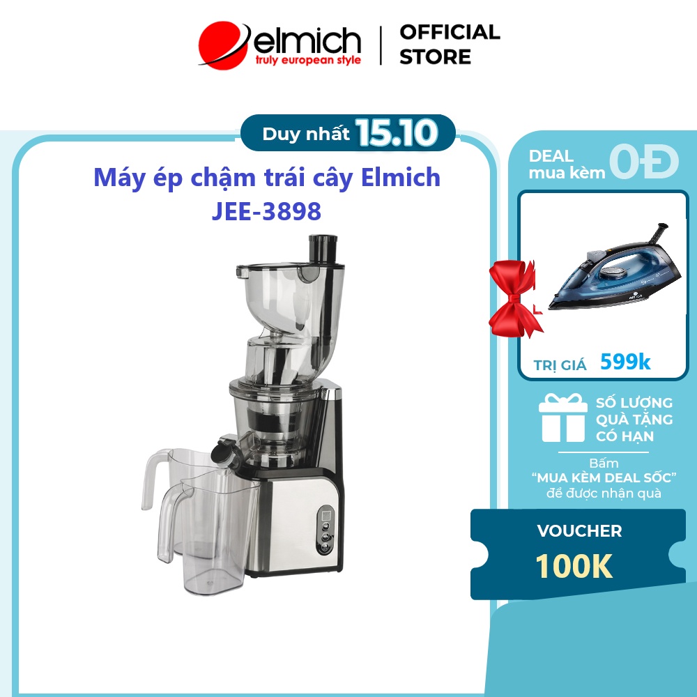 Máy ép chậm trái cây Elmich JEE-3898