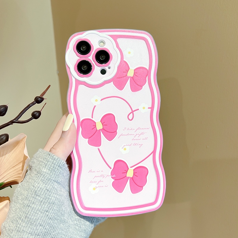 Ốp Điện Thoại Tpu Họa Tiết Hoa Nơ Cho iphone 7 / 7plus / 8 / 8plus / xs / 11 / 12 / 13 / 14 / pro / max / plus / promax