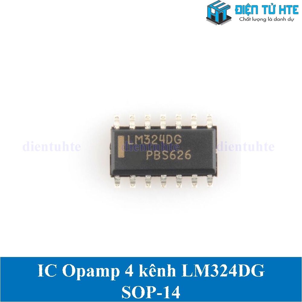 IC Opamp 4 kênh LM324 LM324DG dán SOP-14