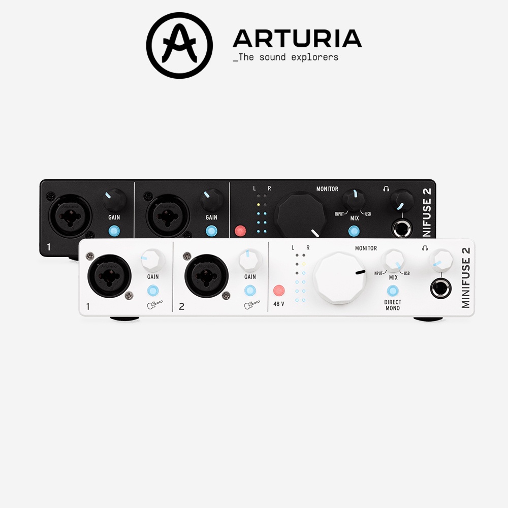 Audio Interface Arturia MiniFuse 2 thiết bị thu âm dành cho Vocal và Nhạc Cụ chính hãng USA