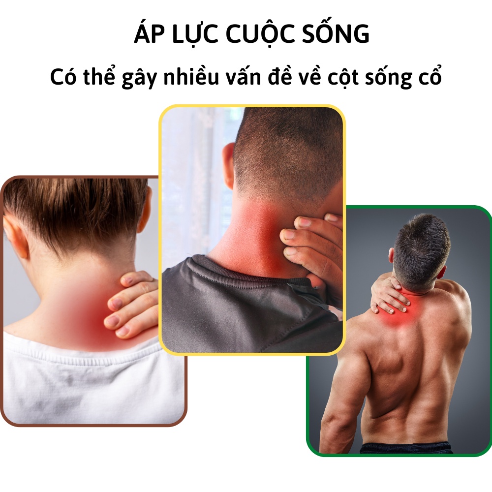 Dây đeo massage cổ vai gáy CTFAST A7 công nghệ xung điện kép kết hợp 9 cường độ rung hỗ trợ giảm đau mỏi cơ