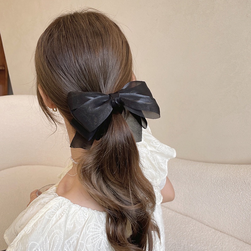 Kẹp Tóc Đính Nơ Phong Cách Hàn Quốc Thời Trang Cho Nữ