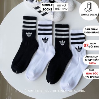 Vớ Adidas Cao Cấp️🏀FREESHIP️🏀Tất Nam Nữ Unisex Chính Hãng - Vớ Cổ Cao Adidas Dầy Dặn Chống Hôi Chân Và Chơi Thê Thao Đượ
