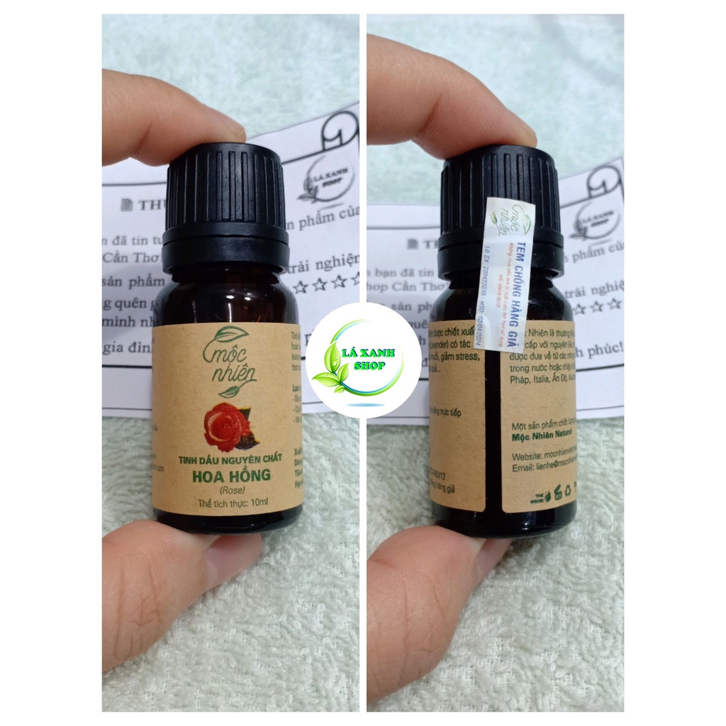Tinh Dầu Hoa Hồng - Tinh Dầu Thư Giãn, Thơm Phòng Nguyên Chất 100% Mộc Nhiên
