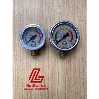 Đồng hồ áp đầu rửa xe - đo áp lực đầu rửa xe chân bằng đồng thau ren 13mm