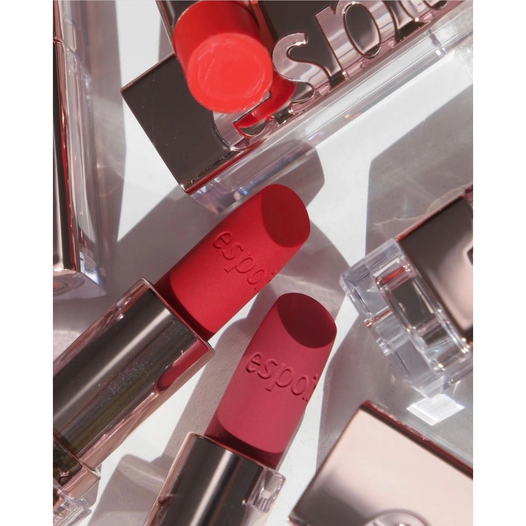 Son Thỏi Lì Hàn Quốc - Mịn Mượt Nhẹ Môi Espoir Lipstick Nowear Velvet - PK10 Chai Pink