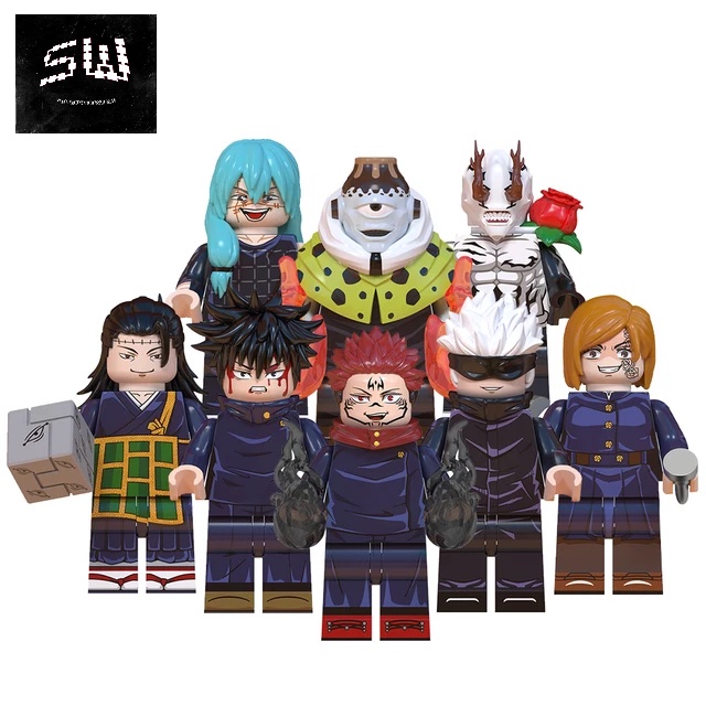 WM6139 mô hình Minifigure Jujutsu Kaisen Chú Thuật Hồi Chiến Đồ Chơi Lắp Ráp Anime Nổi Tiếng Nhật Bản Gojo Yuji Hanao
