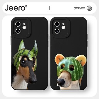 Ốp lưng JEERO Mềm cặp đôi dễ thương đẹp bựa Cho iPhone 14 13 12 11 Pro Max SE 2020 X XR XS 8 7 ip 6S 6 Plus kute HFF1768