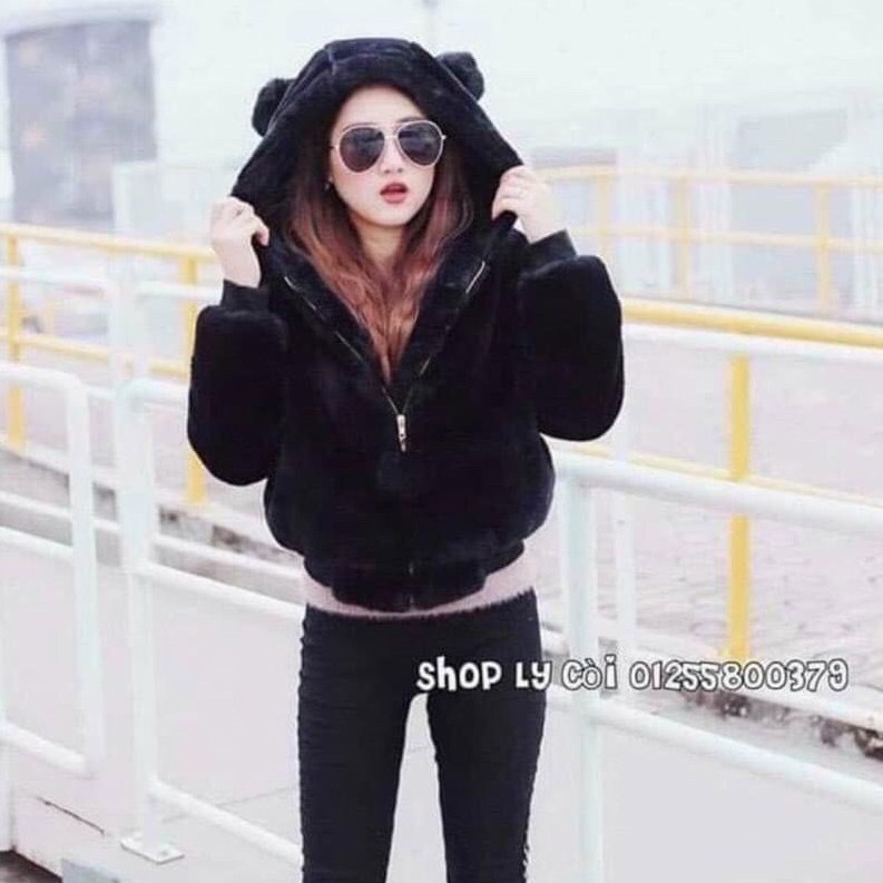 😍😍 HOT TREND 😍😍 ÁO KHOÁC LÔNG CỪU TAI GẤU KHÓA BÔNG CỰC CHẤT M890
