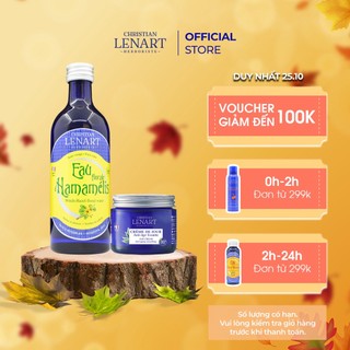 Combo toner hoa kim mai 200ml & kem dưỡng da ban ngày 60ml christian lenart cho da dầu mụn