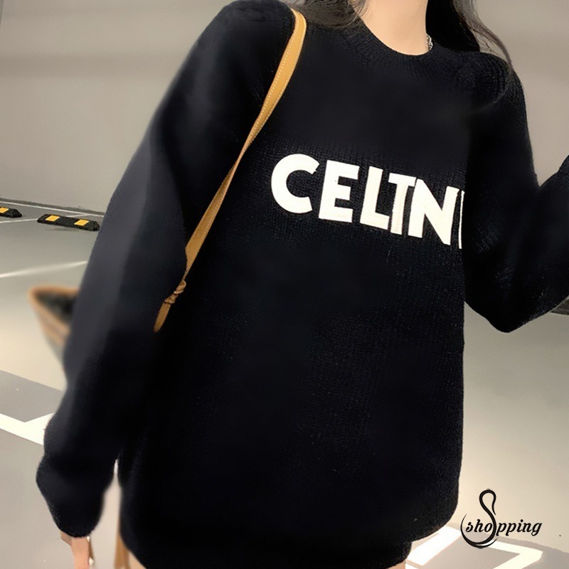 Áo Sweater Cổ Tròn Dáng Dài Vừa Phong Cách Vintage Hàn Quốc Thanh Lịch