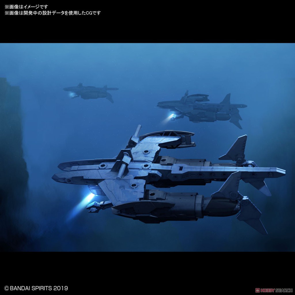 Mô hình lắp ráp Bandai 30MM Extended Armament - Attack Submarine - Light Gray