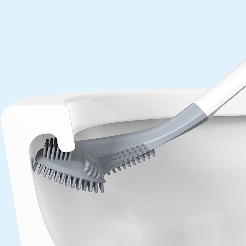 Chổi cọ bồn cầu, cọ tolet bằng silicon có cán dài chắc chắn thuận lợi cho việc vệ sinh 88327