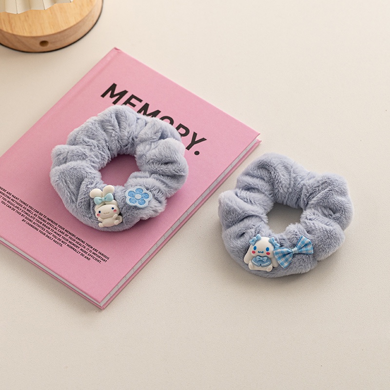 Dây Buộc Tóc Acrylic Hình Chú Chó Dễ Thương Cho Nữ