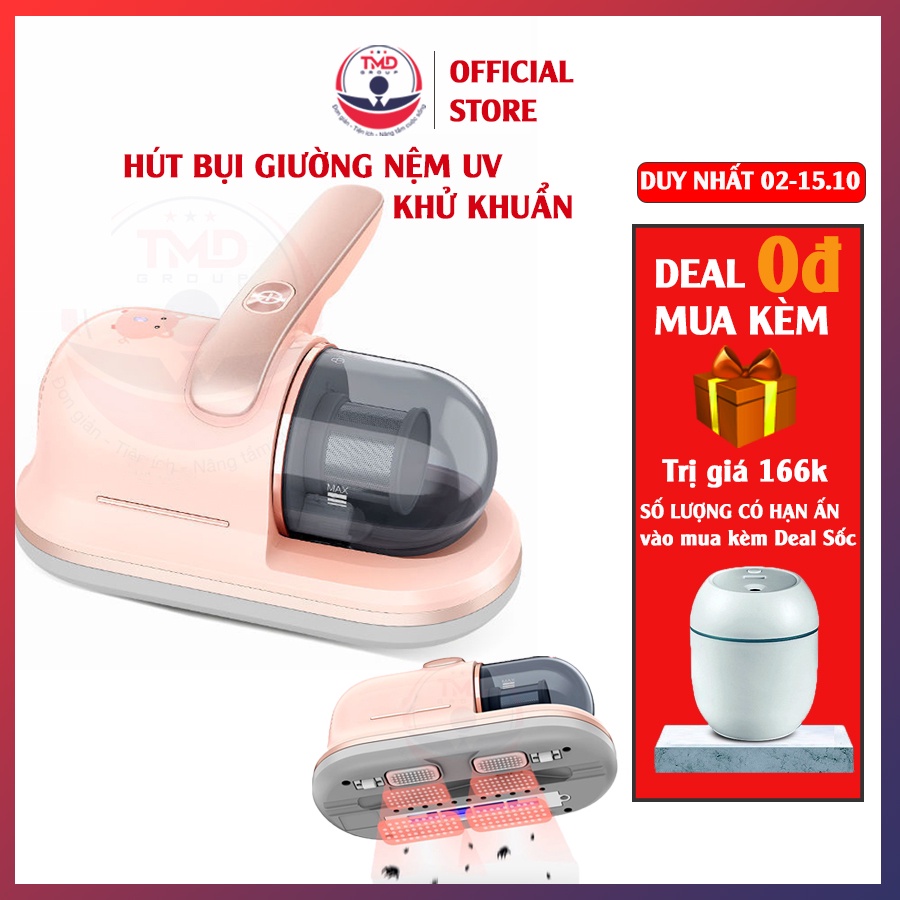 Máy Hút Bụi Cầm Tay TMD GROUP Lực Hút Mạnh Diệt Mọi Vi Khuẩn, Hút Sạch Đệm Giường Sofa Nhỏ Gọn