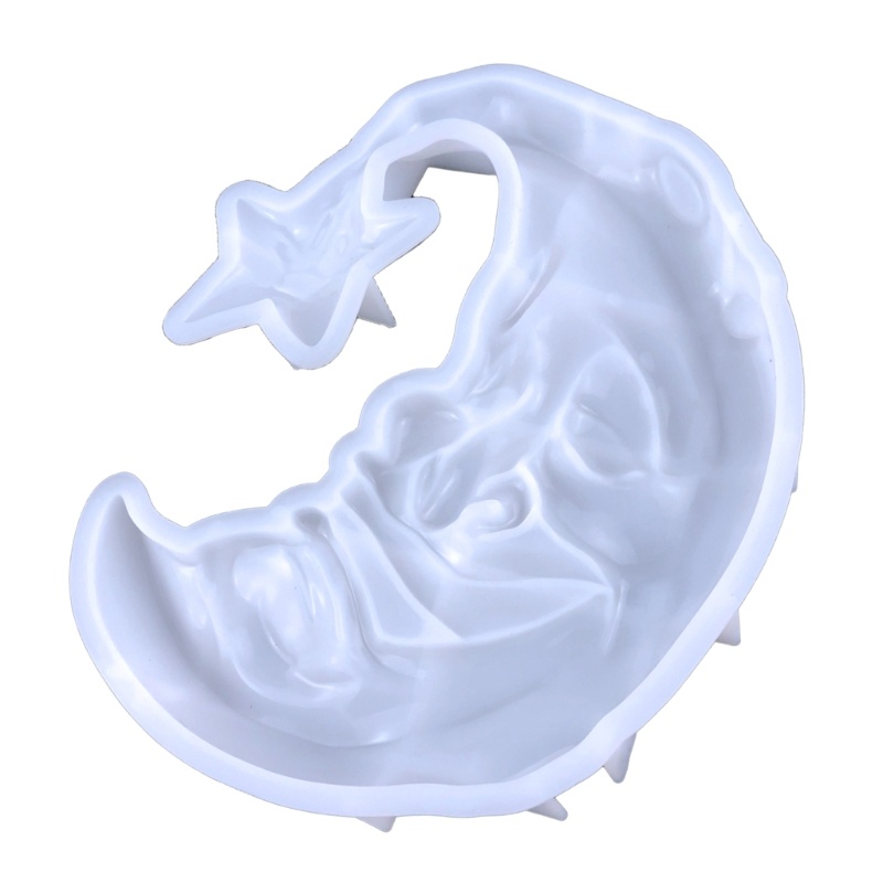 Khuôn Silicone Làm Mặt Dây Chuyền / Trang Sức Hình Trăng Sao Bằng Epoxy Diy