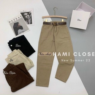 Quần Baggy Nữ Lưng Cao, Chất Mềm Dáng Basic