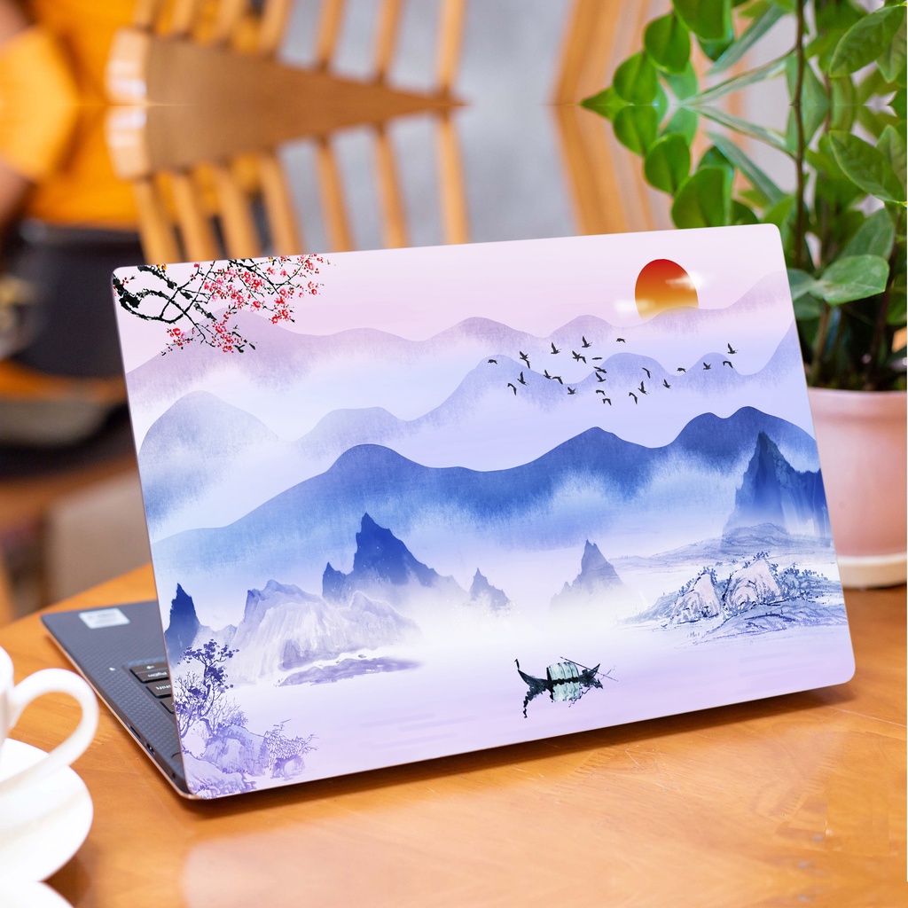 Skin Laptop In Hình Tranh Thủy Mặc Dành Cho Các Dòng Máy Dell Hp Asus Msi Acer Lenovo Macbook Theo Yêu Cầu