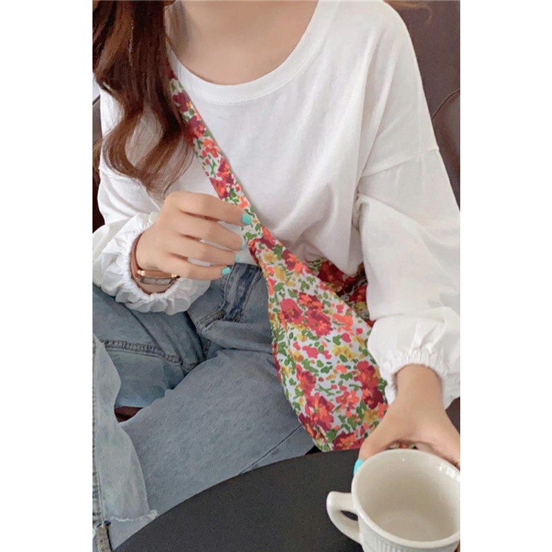 NRVP Áo Thun Nữ Dài Tay Dáng Rộng Màu Trơn Phong Cách Hàn Quốc Mới