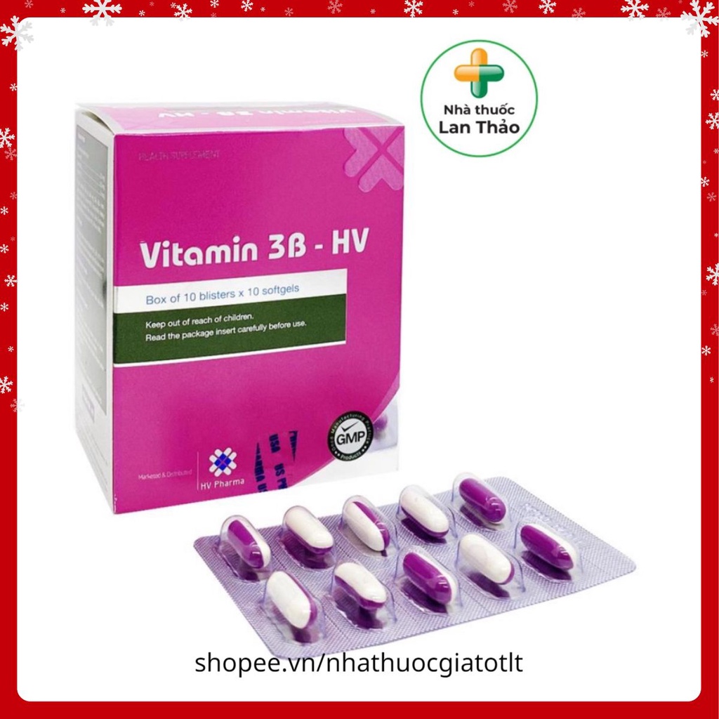 VITAMIN 3B HV HỘP 100 VIÊN GIÁ TỐT