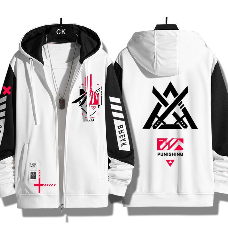 GRAY RAVEN: PUNISHING war double Pamish gray crow squad Lucia around the secondary yuan cardigan sweater hooded zipper jacket men's clothing