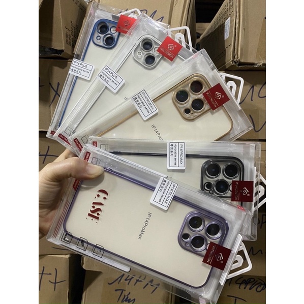 Ốp KST silicon nhám viền si ip14/ ip14pro/ ip14 plus/ ip14pro max