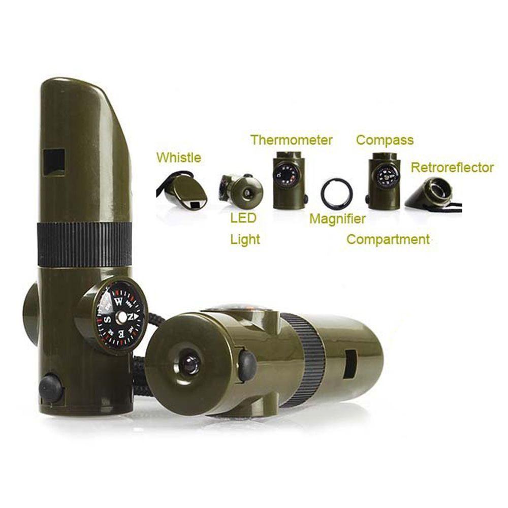 Còi Sinh Tồn AUGUSTINA Tích Hợp Đèn Pin Đa Năng 7 Trong 1