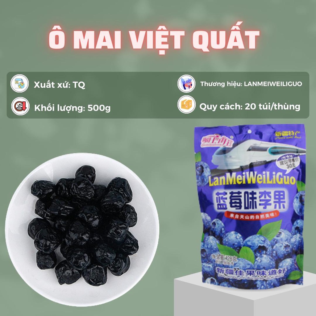 Ô mai việt quất tươi - Gói 428g