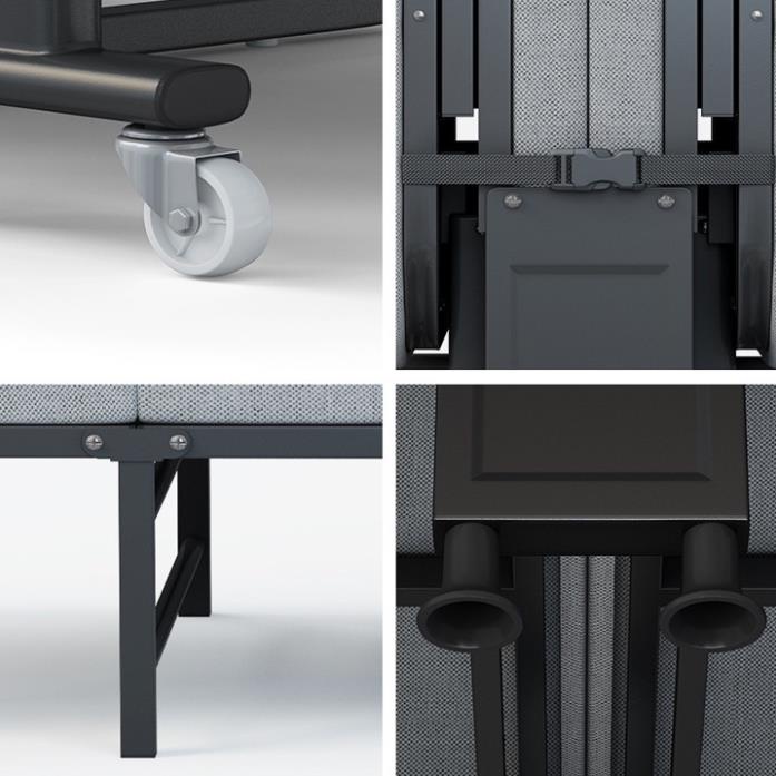 Giường Gấp Văn Phòng Khung Thép Chắc Chắn Chịu Tại 150kg, Giường Xếp Thông Minh Có Bánh Xe Di Chuyển Dễ Dàng | BigBuy360 - bigbuy360.vn