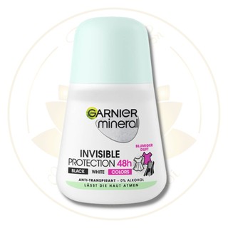 Lăn khử mùi garnier mineral invisible chống ố áo 48h_ 50ml