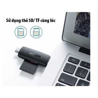 Đầu Đọc Thẻ SD/TF Chuẩn USB Type-C Và USB 3.0 Ugreen 80191