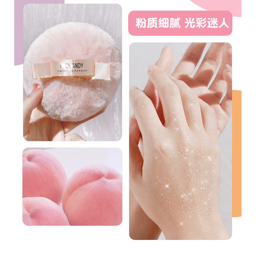 Bông phấn bắt sáng MACK ANDY Peach Air Ambilight Finishing Specular Powder Make Up Ball Nhũ Highlight - Bovie