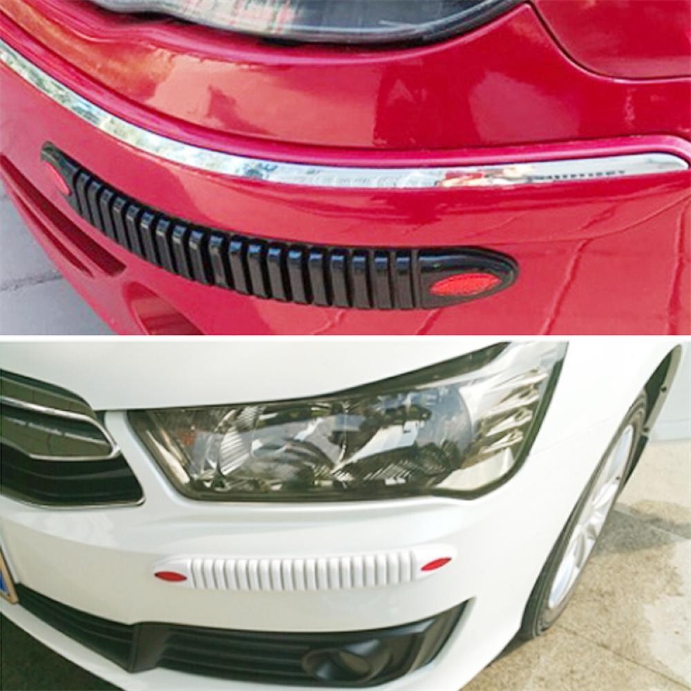 Bộ 4 Miếng Dán Cản Trước / Sau Bằng Cao Su Silicon Chống Trầy Xước Cho Xe Hơi Q2Z5