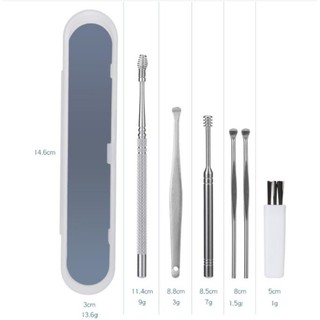 Bộ dụng cụ ráy tai 7 món inox [ Mẫu mới ]
