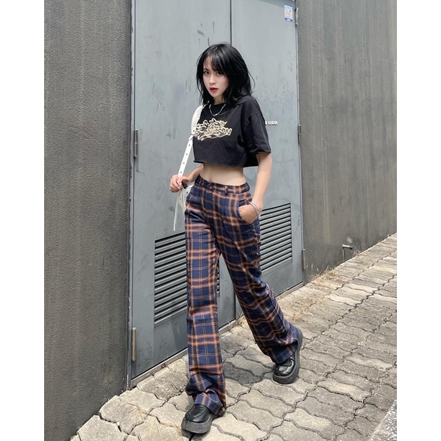 Áo croptop in hình cổ điển HARLEY DAVIDSION