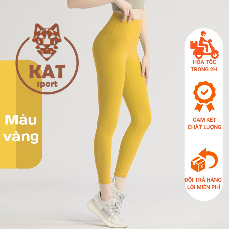 Quần tập Gym-Yoga không đường may giữa, thun thể thao cực thoáng mát