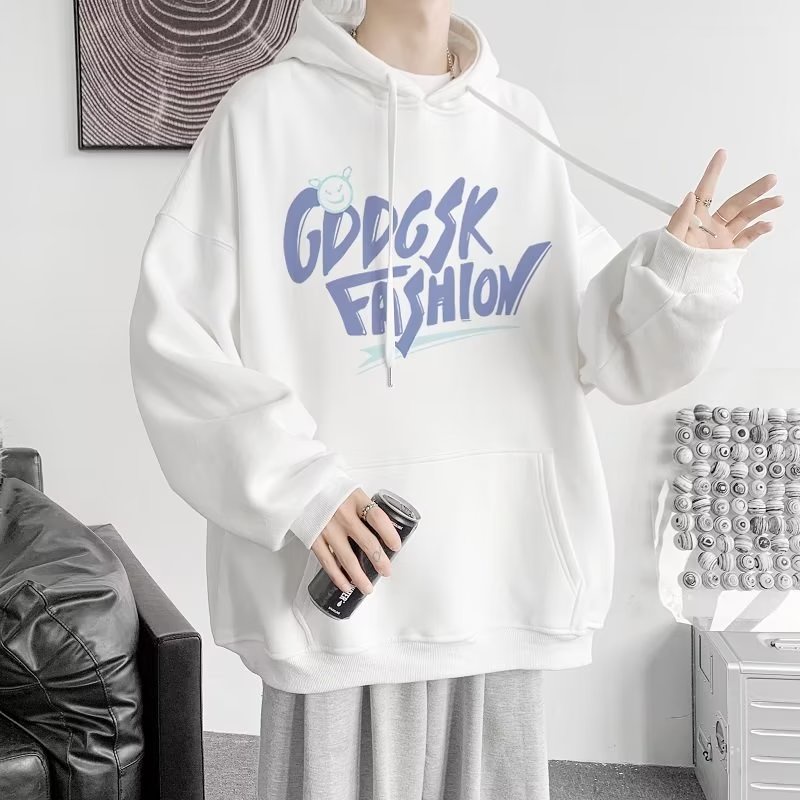 Áo hoodie Cỡ Lớn In Chữ Phong Cách Hiphop Đường Phố Nhật Bản Chất Lượng Cao Cho Nam