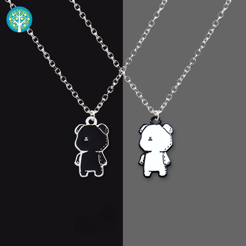 Vòng cổ Mặt Gấu Hoạt Hình Phong Cách Hip hop