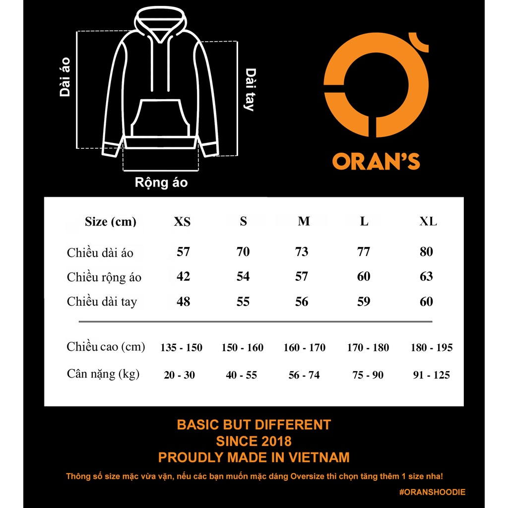 Áo Hoodie in hình con hổ kéo con trâu ORAN'S Oversize chất nỉ cotton lót bông, FULLBOX ORANS COUPLE - 07