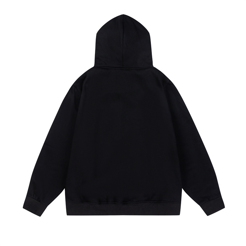 A &amp; J Áo Hoodie Dáng Rộng Thêu Logo Jumpman Phối Khóa Kéo Đơn Giản Thời Trang