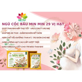 Ngũ Cốc Mẹ Bầu Min Min 0,5Kg - Bột Ngũ Cốc Lợi Sữa MinMin Dạng Gói