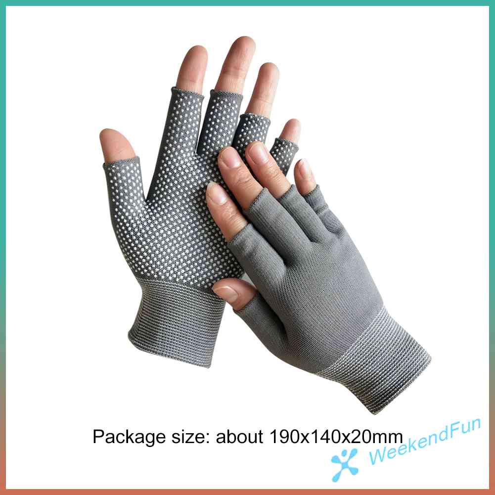 Chúng ta★Găng Tay Nửa Ngón Chống Trượt Khi Đi Xe Đạp, Câu Cá