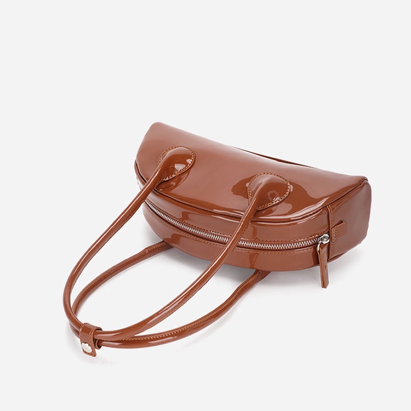 Túi xách IELGY da bóng có quai xách dài phong cách cổ điển thời trang dành cho nữ